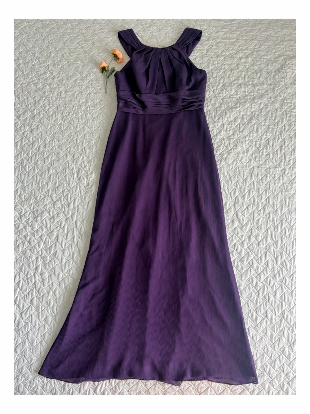 Priscilla of Boston Purple Bridesmaid Formal Gown Dress Size 10